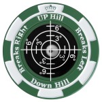 SlopeMaster ProGreen Reader - Golf Ball Marker with High Precision Green Reading Aid Golf Accessories for Men Women (Green&Black)