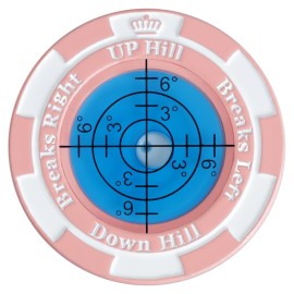 SlopeMaster ProGreen Reader - Golf Ball Marker with High Precision Green Reading Aid Golf Accessories for Men Women (Pink&SkyBlue)