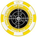 SlopeMaster ProGreen Reader - Golf Ball Marker with High Precision Green Reading Aid Golf Accessories for Men Women (LightYellow&Black)