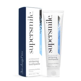 Supersmile ICY Mint Fluoride-Free - Whitening Toothpaste for Visibly Brighter Teeth - Whitens Up to 6 Shades, 4.2 oz