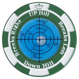 SlopeMaster ProGreen Reader - Golf Ball Marker with High Precision Green Reading Aid Golf Accessories for Men Women (Green&SkyBlue)