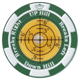 SlopeMaster ProGreen Reader - Golf Ball Marker with High Precision Green Reading Aid Golf Accessories for Men Women (Green&Yellow)