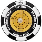 SlopeMaster ProGreen Reader - Golf Ball Marker with High Precision Green Reading Aid Golf Accessories for Men Women (Black&Yellow)