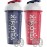 VELOMIX -2 Pack- 28 oz Protein Shaker Bottles for Protein Mixes - 2x Wire Whisk | Leak Proof Shaker Cups for Protein Shakes and Pre Workout | Protein Shaker Bottle Pack (USA Flag)