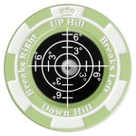 SlopeMaster ProGreen Reader - Golf Ball Marker with High Precision Green Reading Aid Golf Accessories for Men Women (LightGreen&Black)