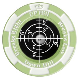 SlopeMaster ProGreen Reader - Golf Ball Marker with High Precision Green Reading Aid Golf Accessories for Men Women (LightGreen&Black)