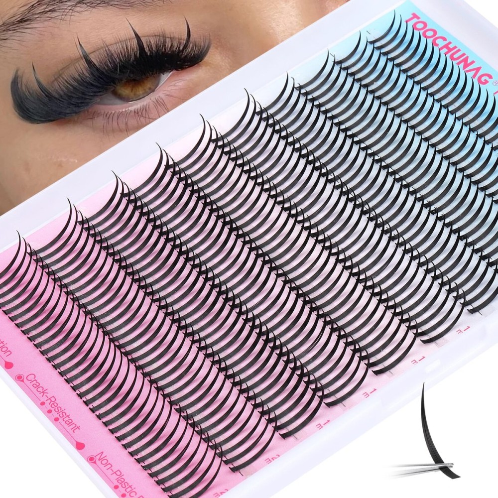 Lash Spikes 320pcs Spiky Lash Clusters 13-21mm D Curve Volume Spiky Cluster Eyelash Extensions Fairy Spike Eyelash Clusters for DIY Professional Individual Lash Extension by TOOCHUNAG