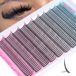 Lash Spikes 320pcs Spiky Lash Clusters 13-21mm D Curve Volume Spiky Cluster Eyelash Extensions Fairy Spike Eyelash Clusters for DIY Professional Individual Lash Extension by TOOCHUNAG