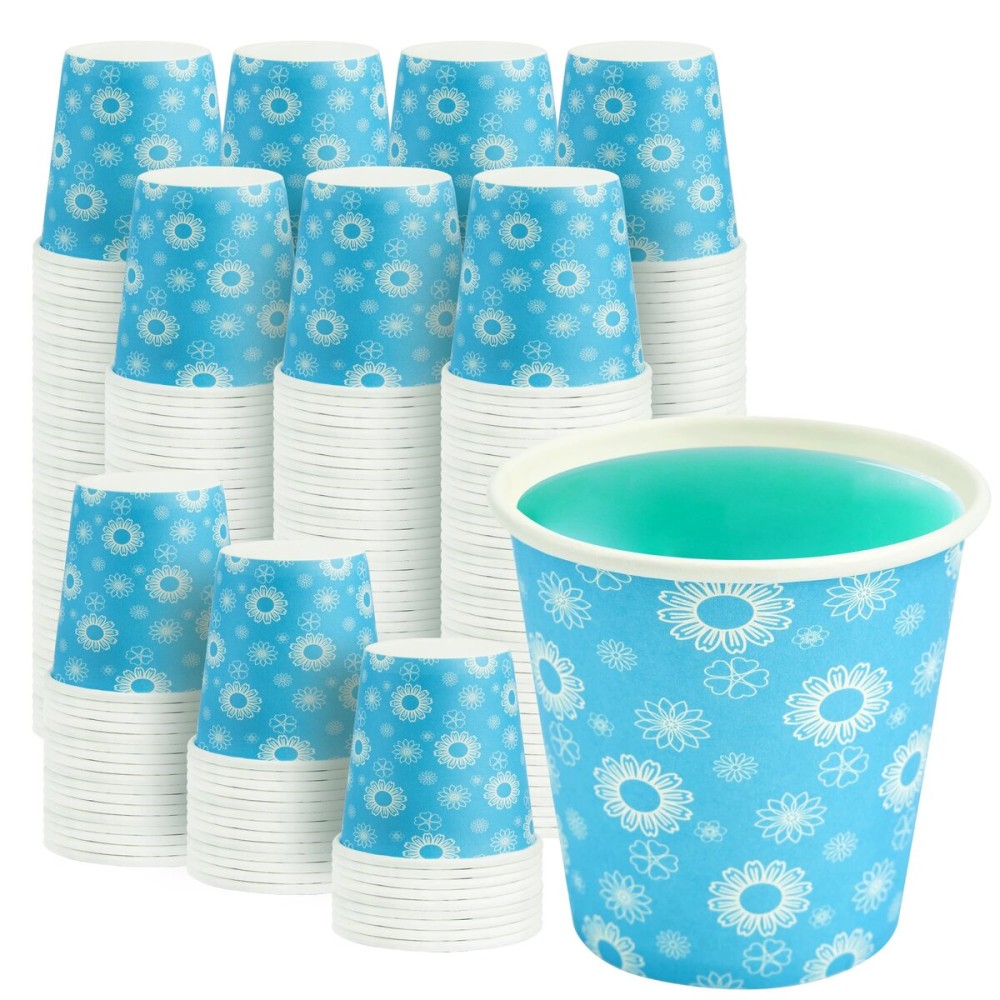 RACETOP [300 Pack] Paper Cups 3 oz, Bathroom Cups 3 oz, Disposable Bathroom Paper Cups, Small Mouthwash Cups, Ideal for Party, Travel, Events