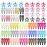 KUBOM 100 Pcs Colorful Hair Clips,Metal Cute Hair Barrettes Snap Non-Slip Metal Hair Clips for Girls, Toddlers, Kids, Women