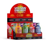 Vitamin Energy Extra Strength Energy Shot Variety Pack 24 Pack, 260mg Natural Caffeine, B-Vitamins, Vitamin D, NALT, Rhodiola, Mood, Focus, Immunity & Strength Support, Zero Sugar, Vegan, 1.93 fl oz