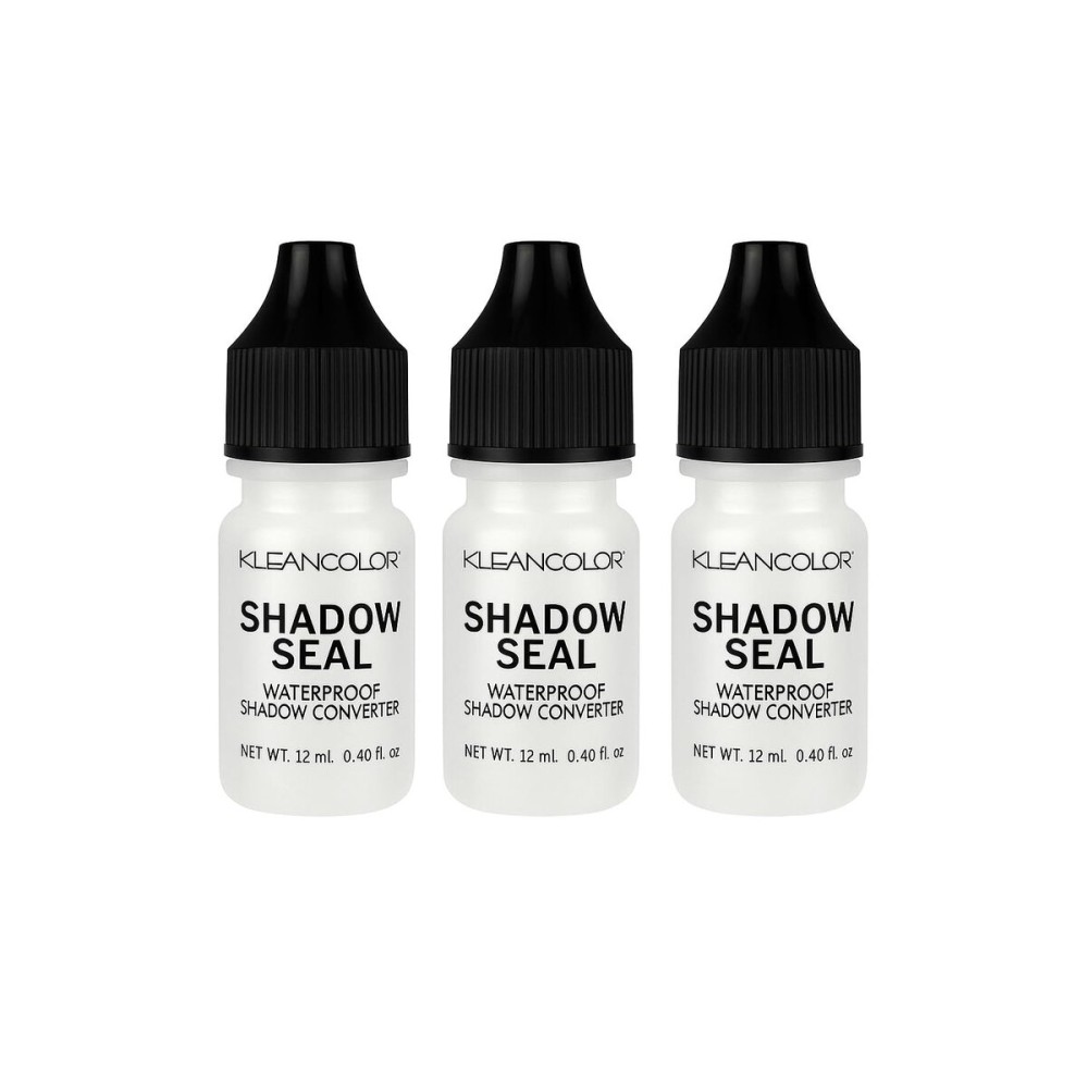 Kleancolor Shadow Seal - Waterproof Liquid Converter for Eyeshadow & Pigments, 0.4 Fl Oz, Clear (Pack of 3)