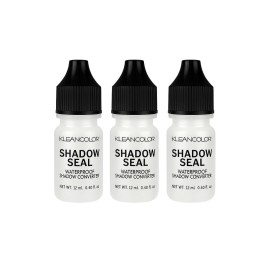 Kleancolor Shadow Seal - Waterproof Liquid Converter for Eyeshadow & Pigments, 0.4 Fl Oz, Clear (Pack of 3)