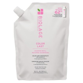 Biolage Color Last Shampoo Refill - For Color-Treated Hair, Nourishes, Strengthens, Hydrates and Adds Shine, Soybean Oil & Stearic Acid, Paraben & Mineral Oil-Free, Vegan, 16.9 Fl Oz
