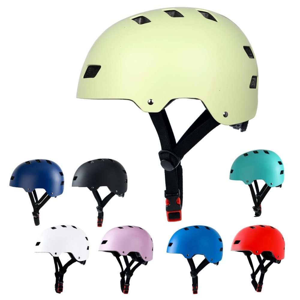 Bike Helmet 3 Sizes for Teenager Kids Youth Adults,Bavilk Skateboard Helmet Adjustable Multi-Sport Bicycle Cycling Scooter Roller Skate Inline Skating Rollerblading for Girls Boys Women Men Teen