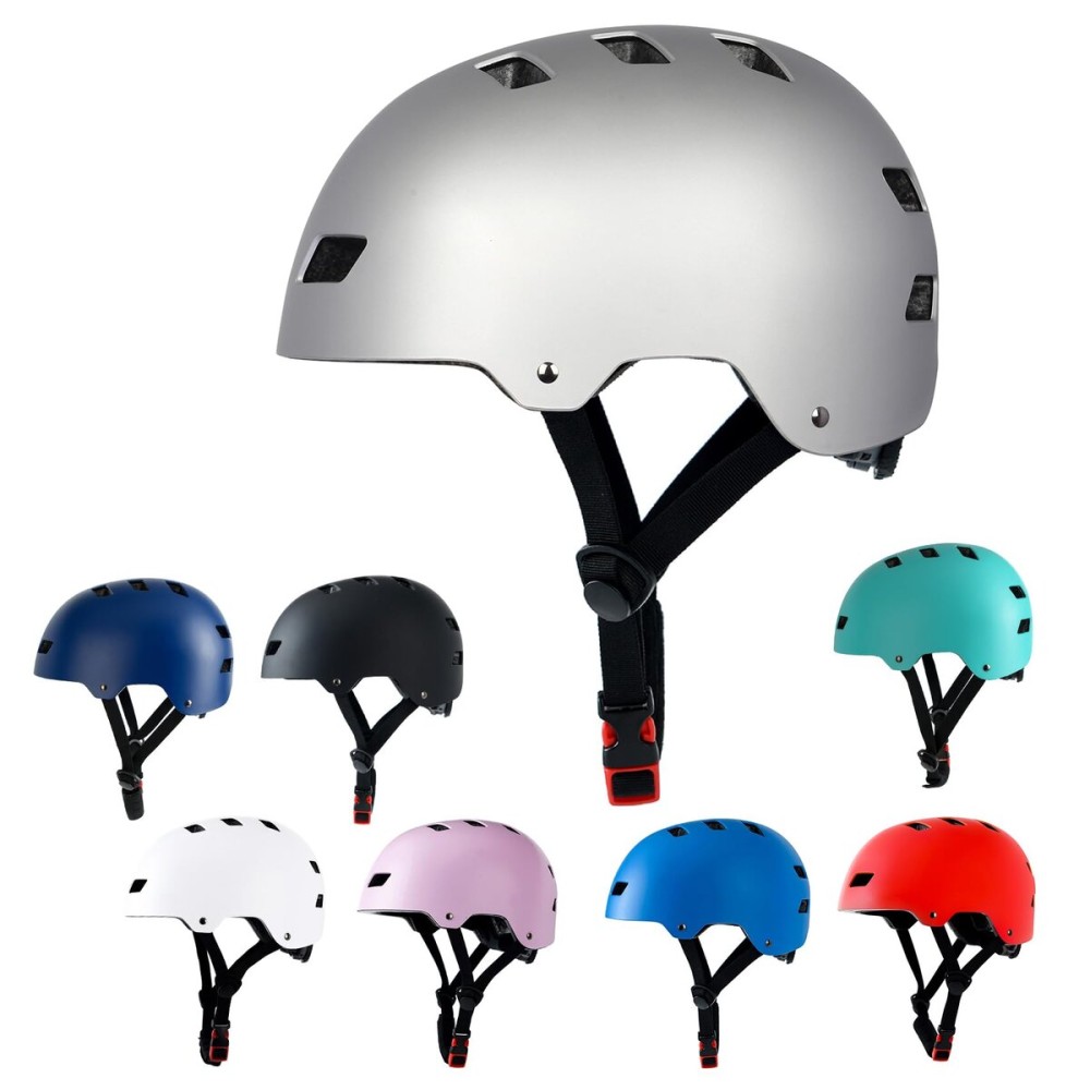Bike Helmet 3 Sizes for Teenager Kids Youth Adults,Bavilk Skateboard Helmet Adjustable Multi-Sport Bicycle Cycling Scooter Roller Skate Inline Skating Rollerblading for Girls Boys Women Men Teen