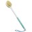 Shower Brush with Soft and Stiff Bristles,Long Handle Dual-Sided Back Scrubber Bath Brush Body Exfoliator for Wet or Dry Brushing (Extra Long Green)
