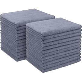 AIDEA Microfiber Cleaning Cloth-24PK, Soft Microfiber Towels for Cars, Absorbent Cleaning Rags, Lint-Free Streak-Free Wash Cloths for House, Kitchen, Window(12inx16in)