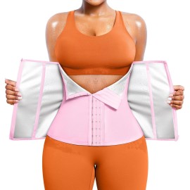 TrainingGirl Waist Trainer for Women Lower Belly Waist Trimmer Corset Tummy Wrap Workout Sweat Belt Band Sports Sauna Suit