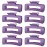 TOCESS Hair Claw Clips for Women - 8PK Large Neutral Matte Square Jumbo Hair Clips for Thick, Thin, Long, Short, Curly Hair Girls, Big Jaw Clip Set for Daily Use(Violet Purple)