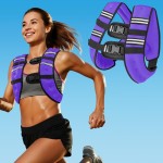 16Lb Purple Weighted Vest with Two Adjustment Straps for Men Women, Weight Vest with Reflective Stripes for Workout, Strength Training, Running, Fitness, Muscle Building, Weight Loss, Weightlifting