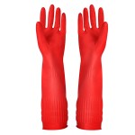YSLON Rubber Cleaning Gloves Kitchen Dishwashing Glove 6-Pairs,Waterproof Reuseable.(Small)