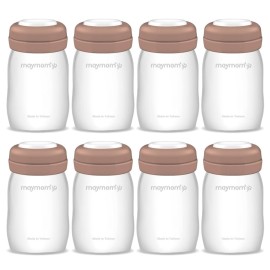 Maymom Wide Neck Breastmilk Collection n Storage Bottle 5.4 oz; Re-markable SureSeal Disc. Fits Spectra S2 Spectra S1 9 Plus.