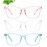 KUGUAOK 3 Pack Kids Blue Light Blocking Glasses, Boys Girls Computer Gaming TV Glasses, Lightweight Eyeglasses Frame (Age 4 to 12)