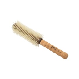 Ibiza Hair B9 Round Blow Dry Brush | 65mm Smoothing Barrel for Fine & Ethnic Hair | Blonde Boar Bristles with Carbon Fiber Nylon| Expert Styling Tool