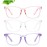 KUGUAOK 3 Pack Kids Blue Light Blocking Glasses, Boys Girls Computer Gaming TV Glasses, Lightweight Eyeglasses Frame (Age 4 to 12)