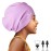 Kids Extra Large Swim Cap for Long Hair, Waterproof Silicone Swimming Caps for Boys Girls Children Youth Teen, Large Swim Hat for Long Thick Curly Hair & Dreadlocks Braids Weaves Afro Hair(Purple)