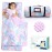 ACRABROS Toddler Nap Mat with Pillow and Blanket, Extra Large Rolled Napping Mats,Slumber Bags for Boys Girls,Kids Sleeping Bag for Daycare, Preschool Travel Camping,Colorful Unicorn