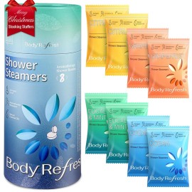 BodyRefresh Shower Steamers Aromatherapy, Birthday Gifts for Men, 8 Pack Shower Bombs with Essential Oils, Self Care Gifts for Him, Boyfriend, Husband, Mens Christmas Gifts, Stocking Stuffers 2025