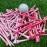MYKUJA Golf Tees Pink Mixed Size, 50 Pcs Wood Golf Tees 3-1/4, 2-3/4, Reduce Friction, Long/Short Golf Tee, Womens Golf Accessories