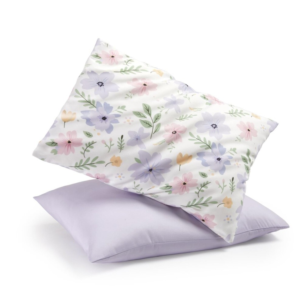 TILLYOU Toddler Pillowcases 13 x 18 Travel Pillow Case 2 Pack, Kids Pillowcases Machine Washable with Envelope Closure, Brilliant Little Flowers