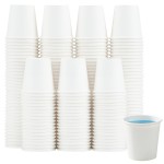 Huifany 300 Pack 3 oz Paper Cups, White Disposable Bathroom Cups,Small Mouthwash Paper Drinking Cup for Party,Picnic,Travel and Events