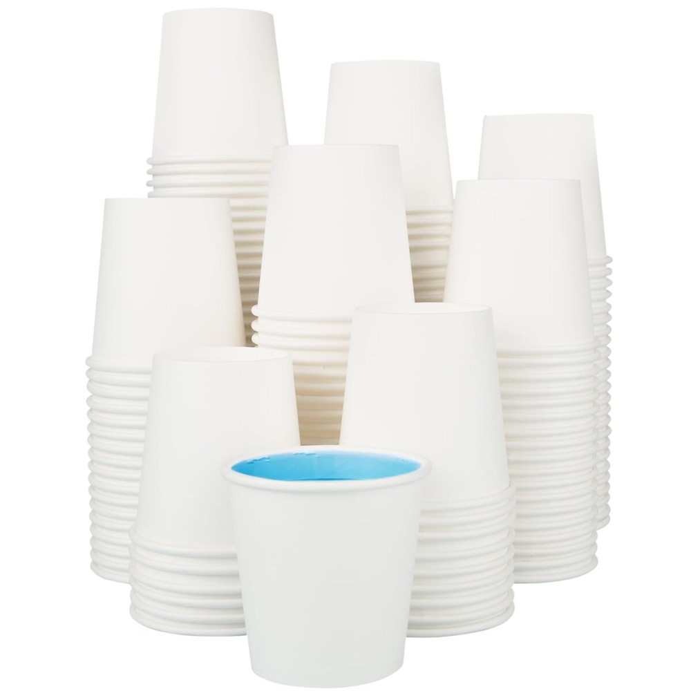 Huifany 300 Pack 5 oz Paper Cups, Small Bathroom Cups Disposable Paper Cup for Mouthwash,Hot/Cold Beverage Drinking Cup for Party, Picnic, BBQ, Travel and Event