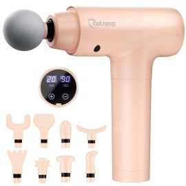 cotsoco Massage Gun Deep Tissue, Muscle Massage Gun Back Massager for Pain Relief, 20 Speeds Handheld Electric Massager Tool with Silent Brushless Motor, Suitable for Gym Office Home Travel