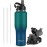 Insulated Water Bottle 40oz with Straw/Spout Lids, Stainless Steel Water Bottles Keep Cold 24h&Hot 12h, Metal Water Bottle with Straw that Fits in Cup Holder, Water Bottle Leak-proof,BPA Free