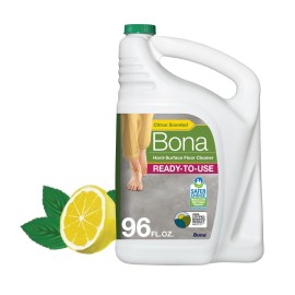 Bona Multi-Surface Floor Cleaner Refill - 96 fl oz - Lemon Mint - Residue-Free Floor Cleaning Solution refill for Spray Mop and Spray Bottles - For Use on Stone, Tile, Laminate, and Vinyl Floors