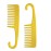 Wapodeai 2 Pcs Wide Tooth Comb Shower Comb With Hook, Good for Curly Hair Wet Dry, Premium Tangle Free Combs Yellow.