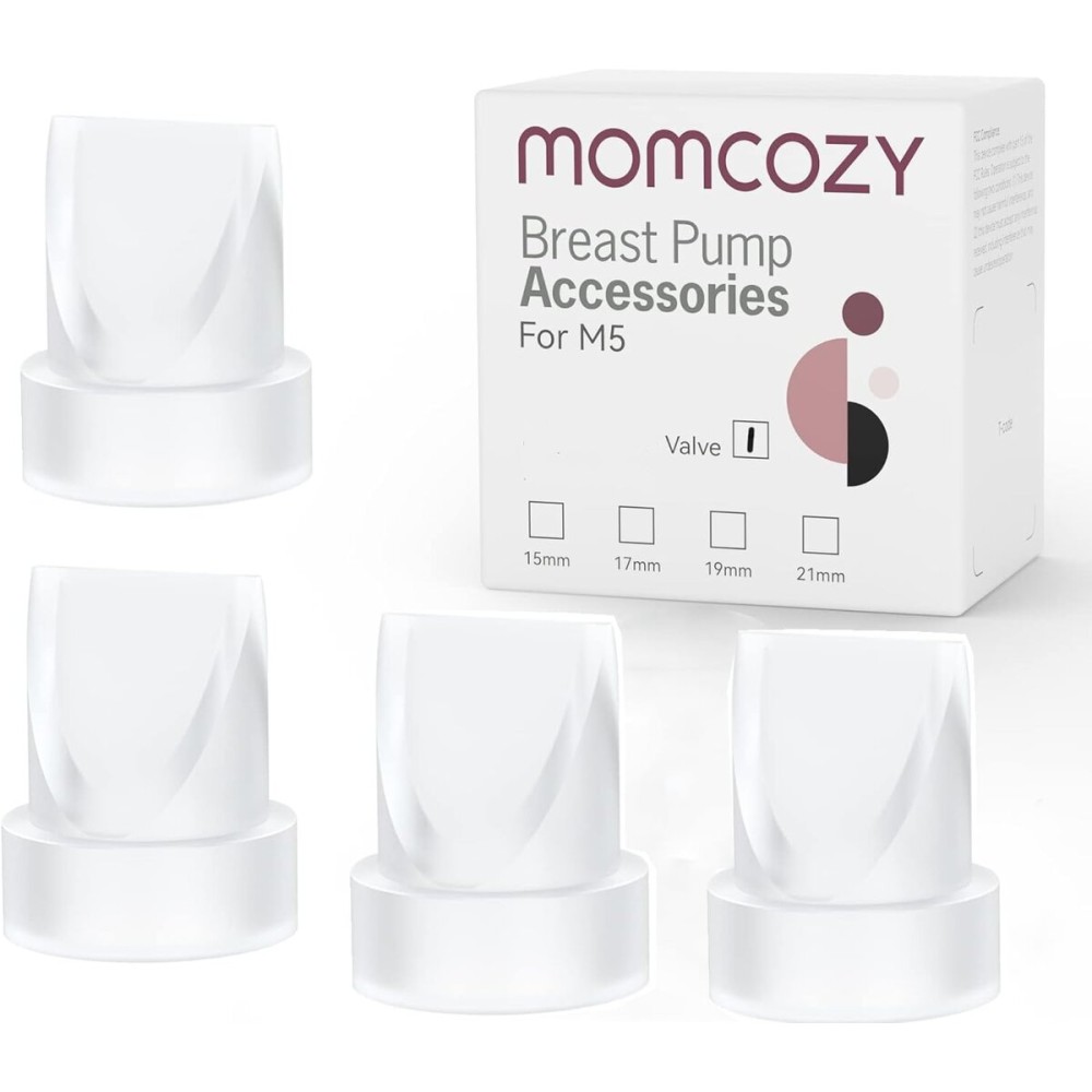 Momcozy Duckbill Valves Compatible with Momcozy M5. Original M5 Breast Pump Replacement Accessories, 4 PCS