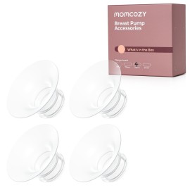 Momcozy Original Replacement Accessories for M5| M6| M9, Food-Grade Silicone & BPA Free, Original Breastfeeding Parts, Inserts 19mm, 4 Pack