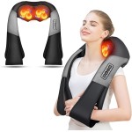 AERLANG Shiatsu Back and Neck Massager, Back Massager Deep Tissue Kneading Neck and Shoulder Massage with Heat, Electric Massage Pillow Fathers Day Gift Ideas from Daughter Son(NOT Cordless)