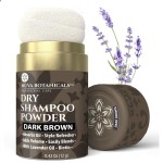 Nuva Botanicals Dark Brown Non Aerosol Dry Shampoo Powder with Biotin - Lavender Extract and Korean Ginseng - Volumizing Travel Size (0.42 oz)