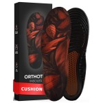 (New) Work Comfort Orthotic Insoles - Anti Fatigue Shoe Insert Men Women - Low Arch Support - Shock Absorption - Foot Pain Relief - Work Boot Insoles (Brown, L)