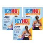 Icy Hot Max Strength Lidocaine Pain Relief Patch (5 Count) Penetrates for Fast, Targeted Relief, 3 pk