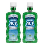ACT Anticavity Fluoride Mouthwash with Zero Alcohol, Prevents Cavities, Freshens Breath & Strengthens Teeth, Mint Flavor, 18 fl. oz., 2 pk