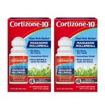 Cortizone 10 Maximum Strength Fast Itch Relief with Massaging Rollerball, 1% Hydrocortisone, 1.5 oz., 2 pk