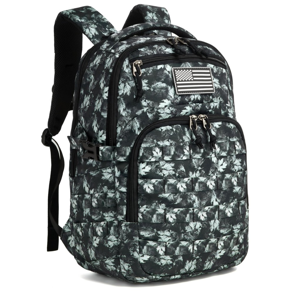 Wotony Military tactical backpack, backpack for men black small tactical assault bag (gray maple, 20 inch)